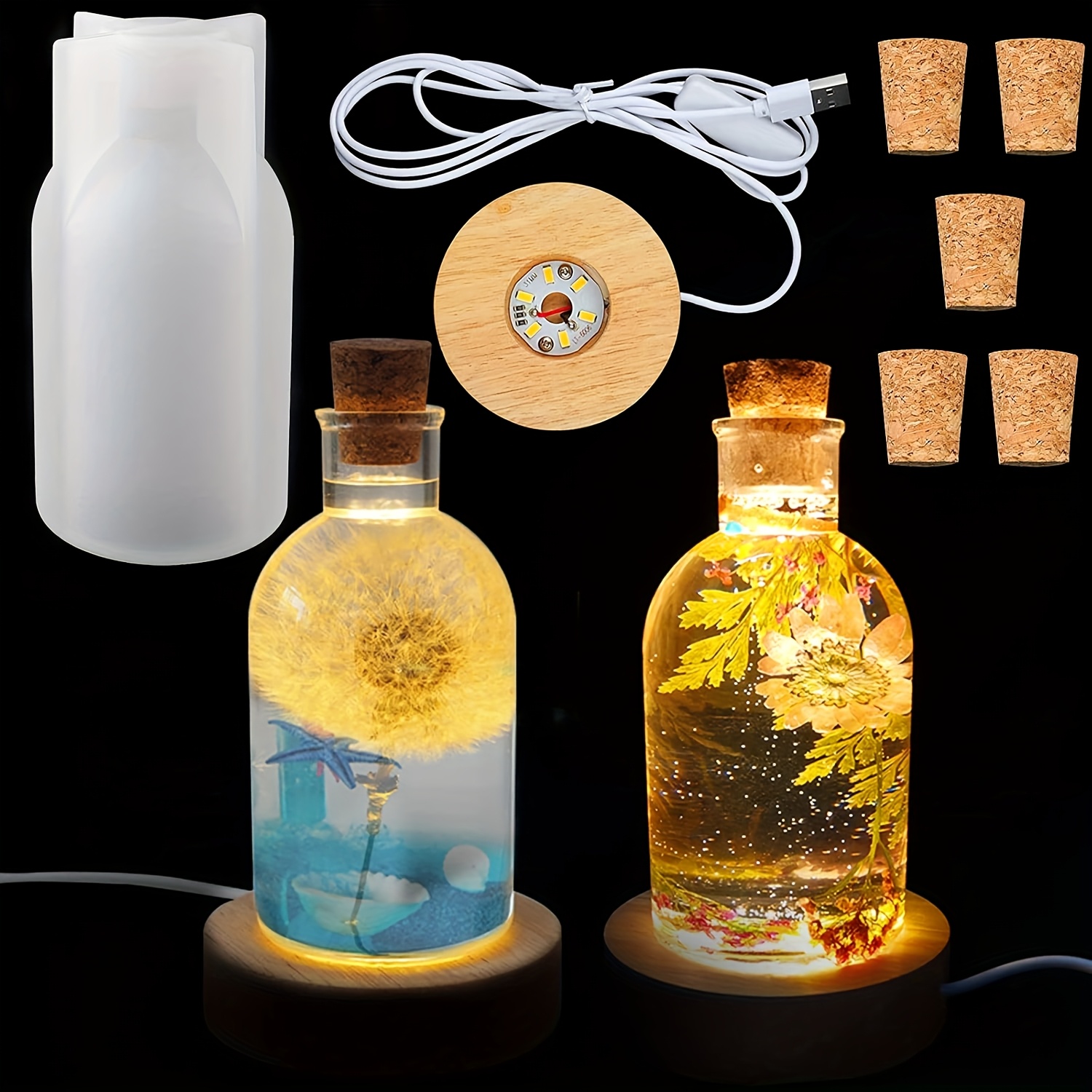 Drift Bottle Light Resin Mold  - Resin Art Equipment ulasan dan harga