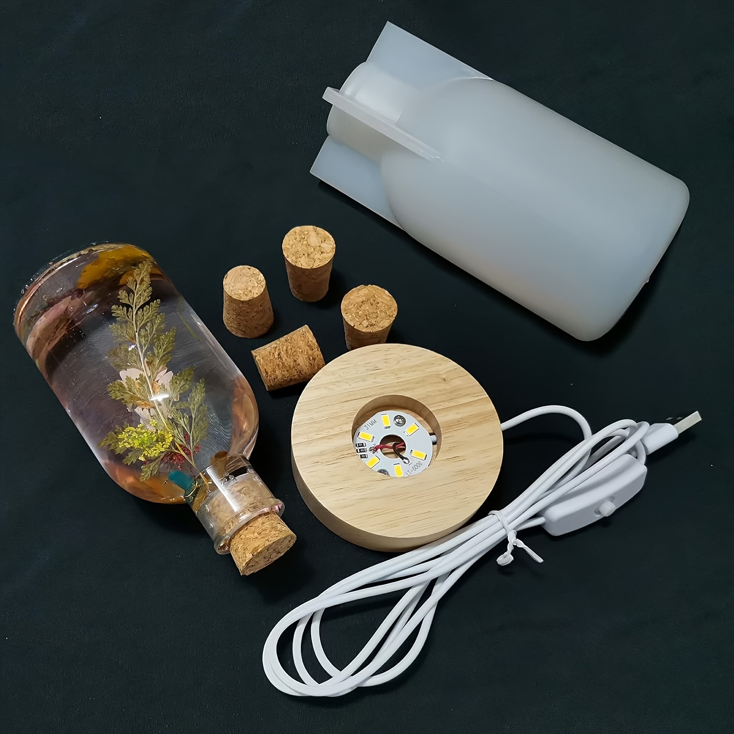 Drift Bottle Light Resin Mold  - Resin Art Equipment ulasan dan harga