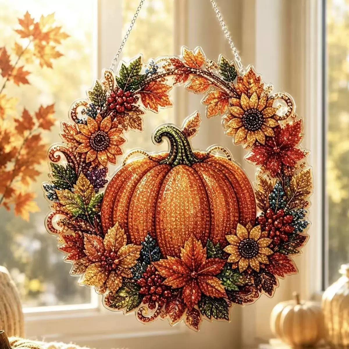 Halloween Pumpkins Diamond Art - Resin Art Work ulasan dan harga